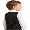 YONGHS Kids Boys Formal Suit Vest Regular Fit V-Neck Single Breasted Wedding Party Dress Waistcoat Black 10 Years view 4