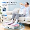MERACH Vibration Plate Exercise Machine, Whole Body Workout Equipment for Women, Bluetooth and Silicone Pedal, Vibration Plate with Auto Mode, Vibrate Fitness Platform for Home (Pink) view 2