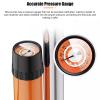 beisup Bike Pump - Bicycle Tire Pump - 160 PSI High Pressure Air Pumps with Presta and Schrader Valve - Floor Inflator for MTB BMX Tires, Balls, Balloons, Inflatables,Black view 4