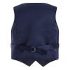 YONGHS Kids Boys Formal Suit Vest Regular Fit V-Neck Single Breasted Wedding Party Dress Waistcoat Navy Blue 10 Years view 2