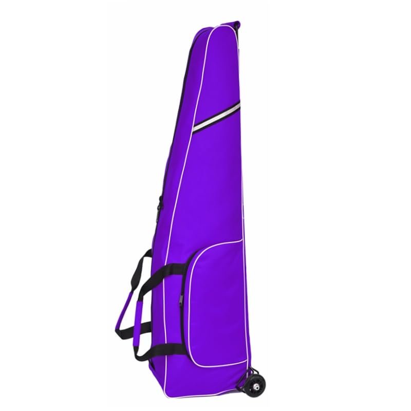 G GUFAMILY Fencing Bag with Wheels,Draw-bar Wheel Bag for Mask,1680D Oxford Cloth - Waterproof and Durable,Purple
