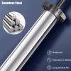 beisup Bike Pump with Gauge - Bike Tire Pump Inflator with Schrader and Presta Valves - High Pressure/High Volume, Balls Needle Adapter, 160 psi Floor Pump view 2