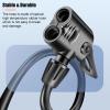 beisup Bike Pump with Gauge - Bike Tire Pump Inflator with Schrader and Presta Valves - High Pressure/High Volume, Balls Needle Adapter, 160 psi Floor Pump view 3
