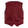 YONGHS Kids Boys Formal Suit Vest Regular Fit V-Neck Single Breasted Wedding Party Dress Waistcoat Burgundy 8 Years view 2