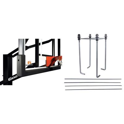 Goalrilla Universal Backboard Padding and 9" Anchor System Bundle for 54", 60", and 72" Basketball Systems