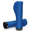 BUCKLOS Blue Single Lock-on Mountain Bike Handlebar Grips Ergonomic Anti-Slip Handle Grip and MTB Flat Pedals 3 Bearings CNC Adult Road Bike Pedals view 2