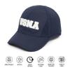 Ponyflo Women's Navy Ponytail Baseball Cap - Curly Hair Hat - Active Hat - Football view 2