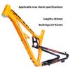 HIMALO Full Suspension Bike Frame 27.5er Softtail Mountain Bike Frame Aluminium Alloy Disc Brake Bicycle Frame 17'' DH/XC/AM 135mm Quick Release Frame(Color:Orange) view 2