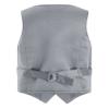 YONGHS Kids Boys Formal Suit Vest Regular Fit V-Neck Single Breasted Wedding Party Dress Waistcoat Gray 4 Years view 2
