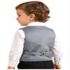 YONGHS Kids Boys Formal Suit Vest Regular Fit V-Neck Single Breasted Wedding Party Dress Waistcoat Gray 4 Years view 4