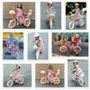 67i Girls Bike 12 14 16 20 Inch with Basket & Training Wheels, Bicicleta para Nias with Adjustable Seat, Steel Frame, Doll Seat, Coaster Brake (Pink, 12 inch) view 2