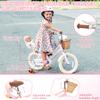 67i Girls Bike 12 14 16 20 Inch with Basket & Training Wheels, Bicicleta para Nias with Adjustable Seat, Steel Frame, Doll Seat, Coaster Brake (Pink, 12 inch) view 4