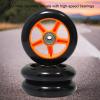 GXBHSP 2 Pack 100mm Scooter Wheels Replacement with Pre-Installed ABEC-9 Bearings Made of Durable PU+Aluminum Alloy Suitable for Various Scooters view 4