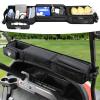 SKYJDM Foldable Golf Cart Inner Front Storage Basket, 1680D Oxford-Fabric Universal No-Drilling Golf Cart Dash Organizer Compatible with EZGO Club Car Drive Kandi Yamaha view 1