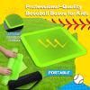 Lolyer Baseball Bases for Yard Set- 3 Throw Down Bases 1 Homeplate 1 Pitching Rubber with Baseball Bases Bag for Kids Practice, Rubber Bases for Kickball Baseball Play (Glow in the Dark) view 4
