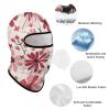 DJUETRUI Balaclava Face Mask for Men Women Light Red Square Full Mask for Outdoor Sport Cycling Fishing Cap, 1 view 3