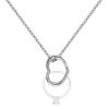Adjustable Ring Holder Necklaces for Mom, Cute Heart Stainless Steel Wedding Engagement Ring Chain for Women Men (Stainless Steel) view 1