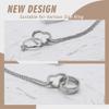 Adjustable Ring Holder Necklaces for Mom, Cute Heart Stainless Steel Wedding Engagement Ring Chain for Women Men (Stainless Steel) view 3