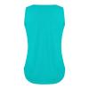 slqdgmryz Ribbed Tank Tops for Women 2025 Crewneck Knit Summer Sleeveless Shirts Plain Curved Hem Loose Athletic Cute Long Tunic Tops Womens Tank Top Workout Tanks for Women, Turquoise, Xx-Large view 4