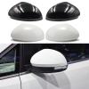 DFKAHF 1 Pair Car Rearview Mirror Caps Compatible For VW TIGUAN/Sharan/Skoda2008-2020 Car Rear View Mirror Cover Shell Cap Housing(Color:Black) view 1