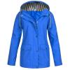 Womens Rain Jacket With Hood Waterproof Lightweight Raincoat Zip Up Long Sleeve Windbreaker Hiking Travel Trench Coats view 1