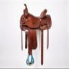 CHALLENGER Horse Western Saddle Turquoise Aluminium Bell Engraved Cut-Out Stirrups 51146TR view 2