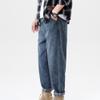 SWJGLITTR Men's Straight Leg Harlan Jeans Casual Loose Big Tall Denim Pants Regular Fit Tapered Leg Jean (Blue 1,40) view 2