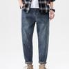 SWJGLITTR Men's Straight Leg Harlan Jeans Casual Loose Big Tall Denim Pants Regular Fit Tapered Leg Jean (Blue 1,40) view 3