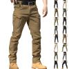 Outdoor Baggy Work Cargo Pants - Men's Summer Hiking Camo Tactical Classic Ripstop Waterproof Motorcycle Lightweight Stretchy Multi Pocket Cargo Pants for Fishing Travel Camping view 1