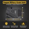 HiLight Tactical P3PCL Cyan Laser 700 Lumens Flashlight w Strobe & Dual (Cyan/Purple) Beam, Military-Grade Aluminum & Magnetic Charger, Gun Rail Mount for Glock, Sig, S&W, Laser IIIA <5mw view 4