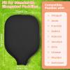 2 Pcs Pickleball Paddle Covers, Universal Case Size - 8.6 x 12.2 inches Zippered Racket Sleeve, Durable Neoprene Paddle Cover, Paddle Storage Bag for Most USAPA Standard (Black) (Black) (Black) view 3
