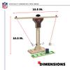 Wild Sports NFL Tampa Bay Buccaneers Wooden Ring Swing Battle - Head-to-Head Ring Toss Hook & Ring Game for NFL Fans view 4