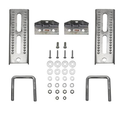 Extreme Max 3006.7012 8" Galvanized Swivel-Top Bunk Bracket with Hardware 2-Pack Fits 2" x 3" Boat Trailer Crossmembers