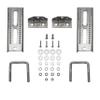 Extreme Max 3006.7012 8" Galvanized Swivel-Top Bunk Bracket with Hardware  2-Pack  Fits 2" x 3" Boat Trailer Crossmembers view 1