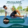 Oceanfoam Tidal Exercise Foam Roller (Red, Dark Navy & Natural Marbled) view 4