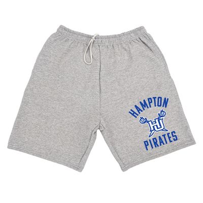 Campus Lab Hampton University Officially Licensed Apparel - Arched Text Mens Sweat Shorts, Black, 2X-Large