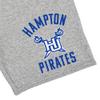 Campus Lab Hampton University Officially Licensed Apparel - Arched Text Mens Sweat Shorts, Black, 2X-Large view 2