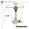 Wild Sports NFL Pittsburgh Steelers Wooden Ring Swing Battle - Head-to-Head Ring Toss Hook & Ring Game for NFL Fans view 4