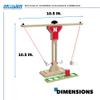 Wild Sports NCAA Nebraska Cornhuskers Wooden Ring Swing Battle - Head-to-Head Ring Toss Hook & Ring Game for College Football Fans view 4