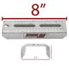 Extreme Max 3006.7021 8" Galvanized Swivel-Top Bunk Bracket with Hardware for 3" x 3" Trailer - 2-Pack view 2