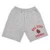 Ball State University Officially Licensed Apparel - Collegiate Arched Text Mens Sweat Shorts, Athletic Heather, 2X-Large view 1