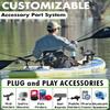 SUP Angler I X-Wide Inflatable Fishing Paddle Board for Adults to 425 lbs - Waterproof Touchscreen Phone Case, 2X Fishing Rod Holders, Cup & Paddle Holder, Kayak Seat, Paddle, 3 Fins 10'8" X 35" view 3