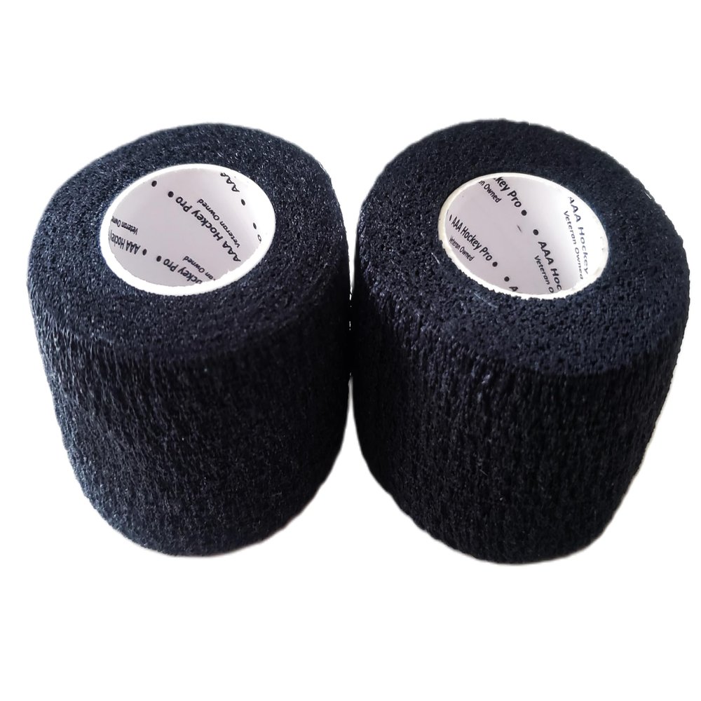AAA Hockey Pro - Flex Grip Tape - 2 Pack - Veteran Owned Company (Jet Black)