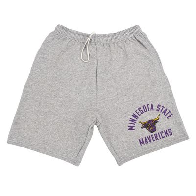 Campus Lab Minnesota State University Mankato Officially Licensed Apparel - Arched Text Mens Sweat Shorts, Athletic Heather, 2X-Large