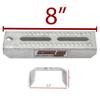 Extreme Max 3006.7018 8" Galvanized Swivel-Top Bunk Bracket with Hardware for 2" x 3" Trailer - 8-Pack view 2