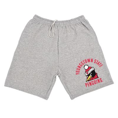 Campus Lab Youngstown State University Officially Licensed Apparel - Arched Text Mens Sweat Shorts, Black, Large