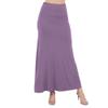 Azules Maxi Skirt for Women, Soft Stretchy Rayon Fold Over High Waist Flowy Trendy Dressy Boho Long Skirts for Women, Perfect for Any Day and Occasions (Petite & Plus Size) - Silver Sand, 2X