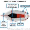 Catalyst Outdoors Ultra-Lightweight Inflatable Kayak for Adults & Kids - 1 Person Packraft, Durable TPU, Compact, Rapid Inflate, Ideal for Fishing & Adventure view 4