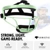 Dinictis Softball Face Mask, Lightweight, Comfortable, with Wide Field Vision, Durable and Safe Face Guards, Premium Protective Softball Fielder's Mask-Apple Green-Youth(M) view 4
