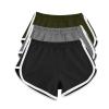 Ruziyoog Women's Cotton Shorts Gym Shorts Yoga Shorts Summer Running Active Shorts Dance Elastic Shorts, Pack of 3 view 2
